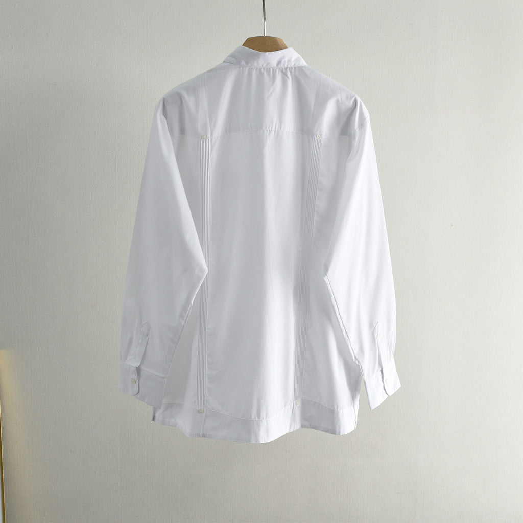 White Patchwork Casual Shirt
for men with style and boldness