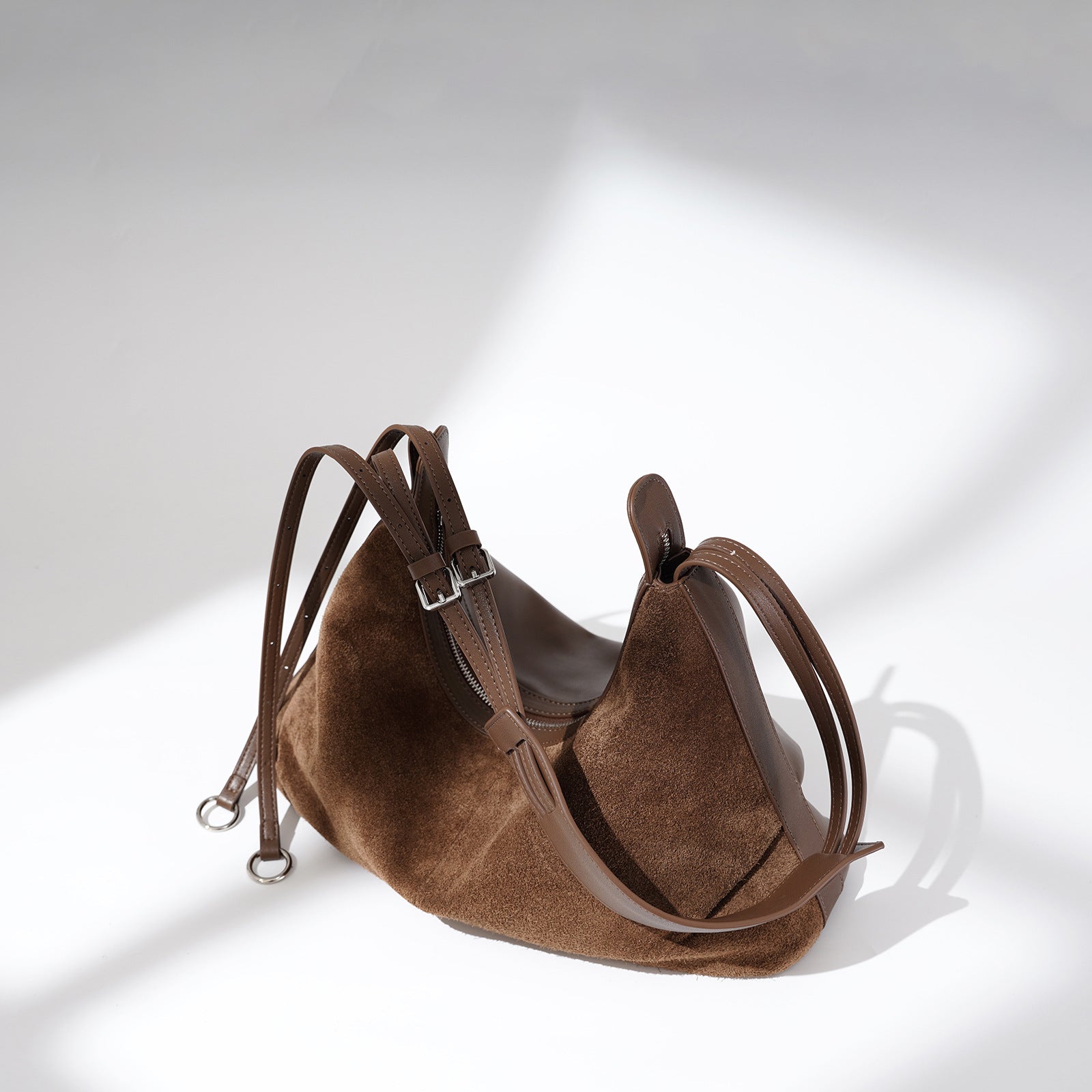 Women Genuine Leather Dumpling Bag Crossbody Shoulder Bag