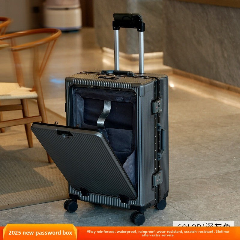 Alloy Frame Travel Luggage with USB Port