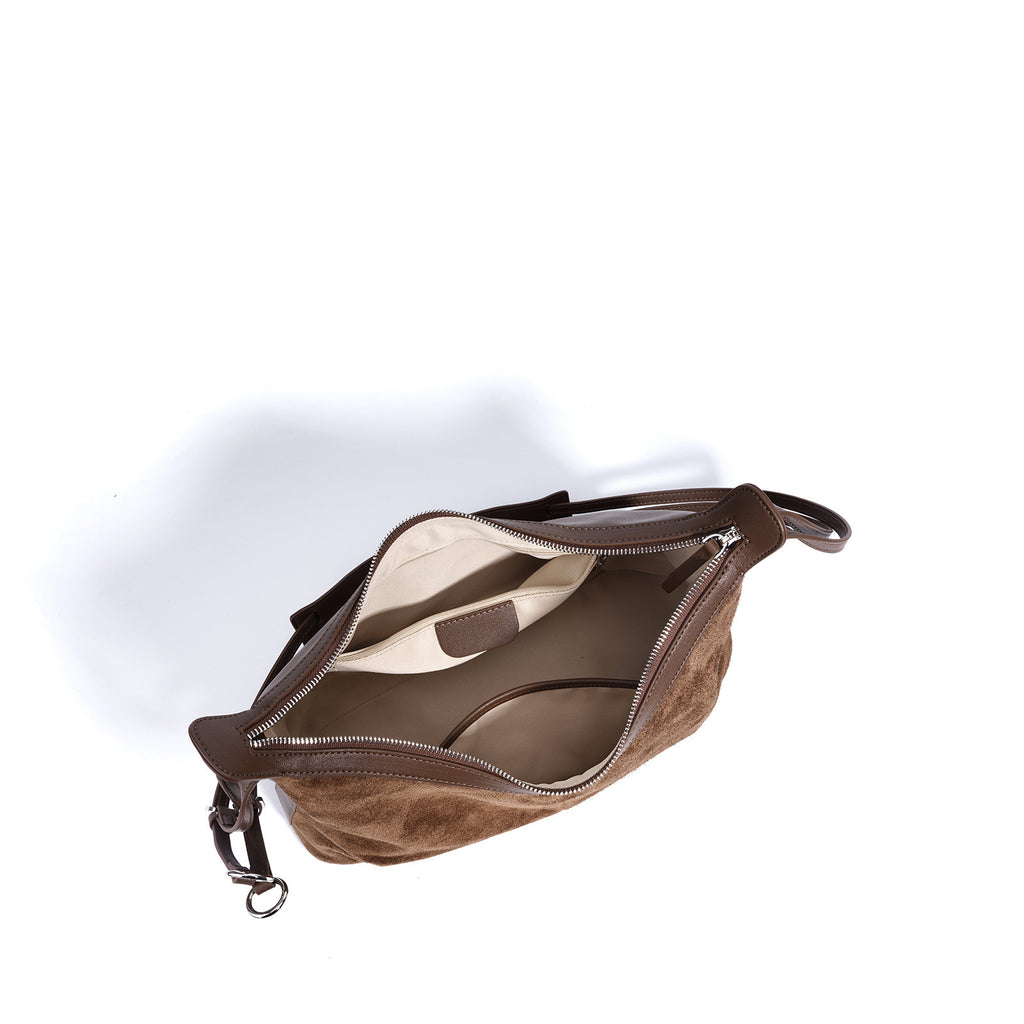 Women Genuine Leather Dumpling Bag Crossbody Shoulder Bag