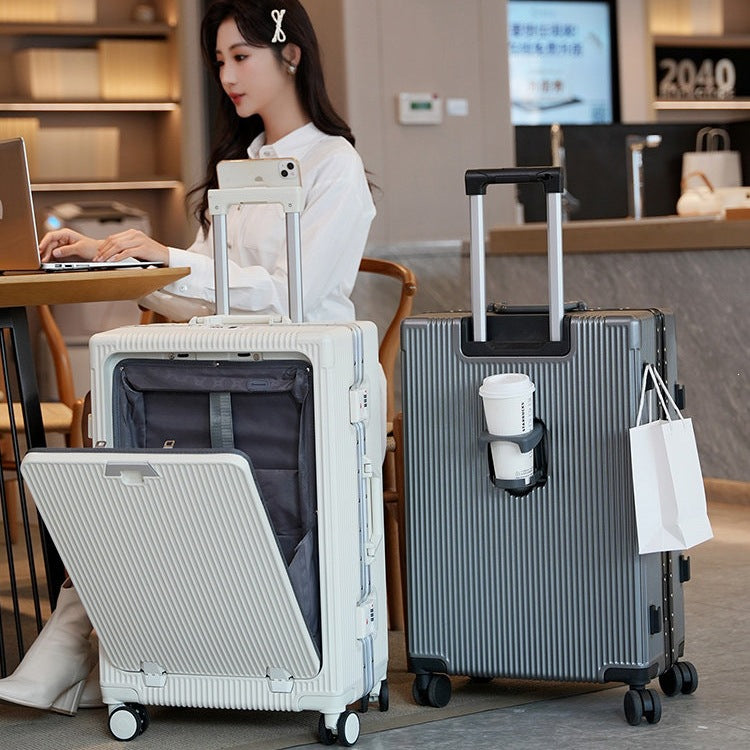 Alloy Frame Travel Luggage with USB Port
