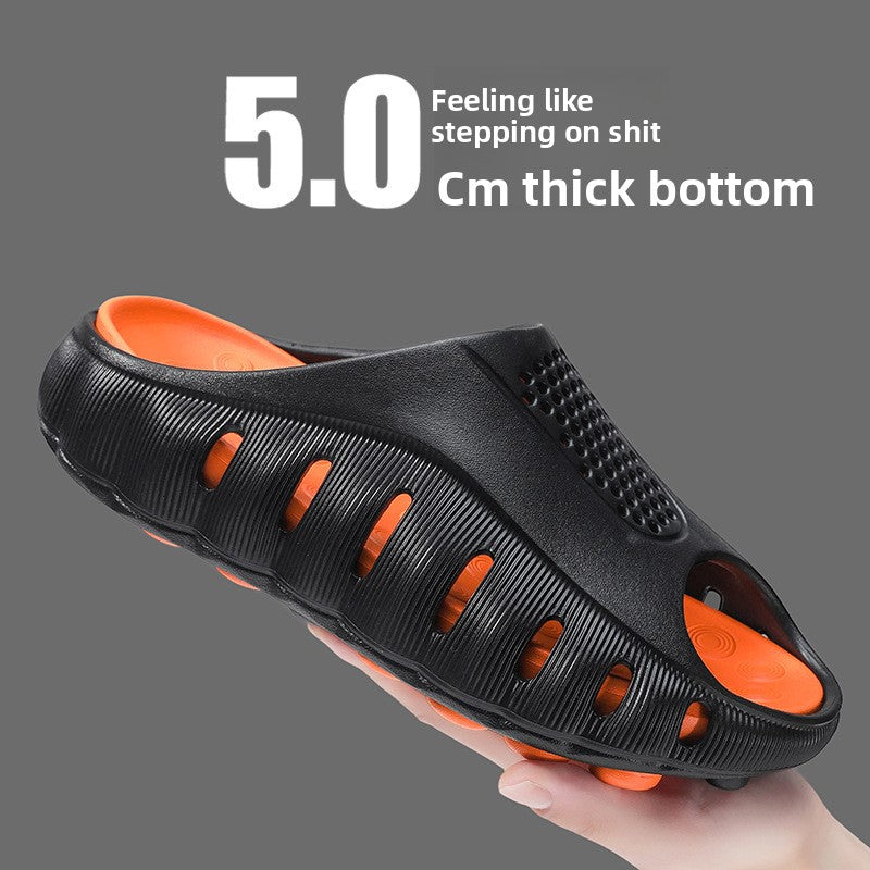 Mens Summer Outdoor Clogs with Closed-Toe Design