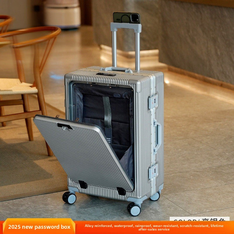 Alloy Frame Travel Luggage with USB Port