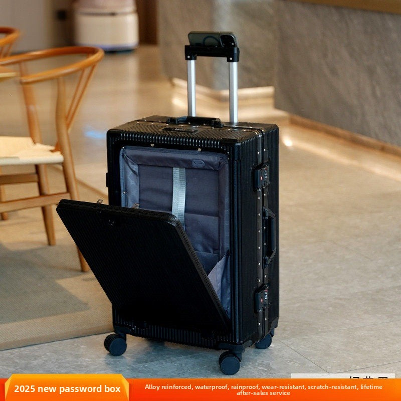 Alloy Frame Travel Luggage with USB Port