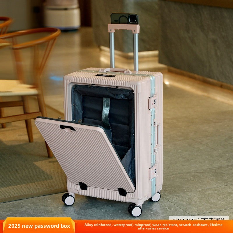 Alloy Frame Travel Luggage with USB Port